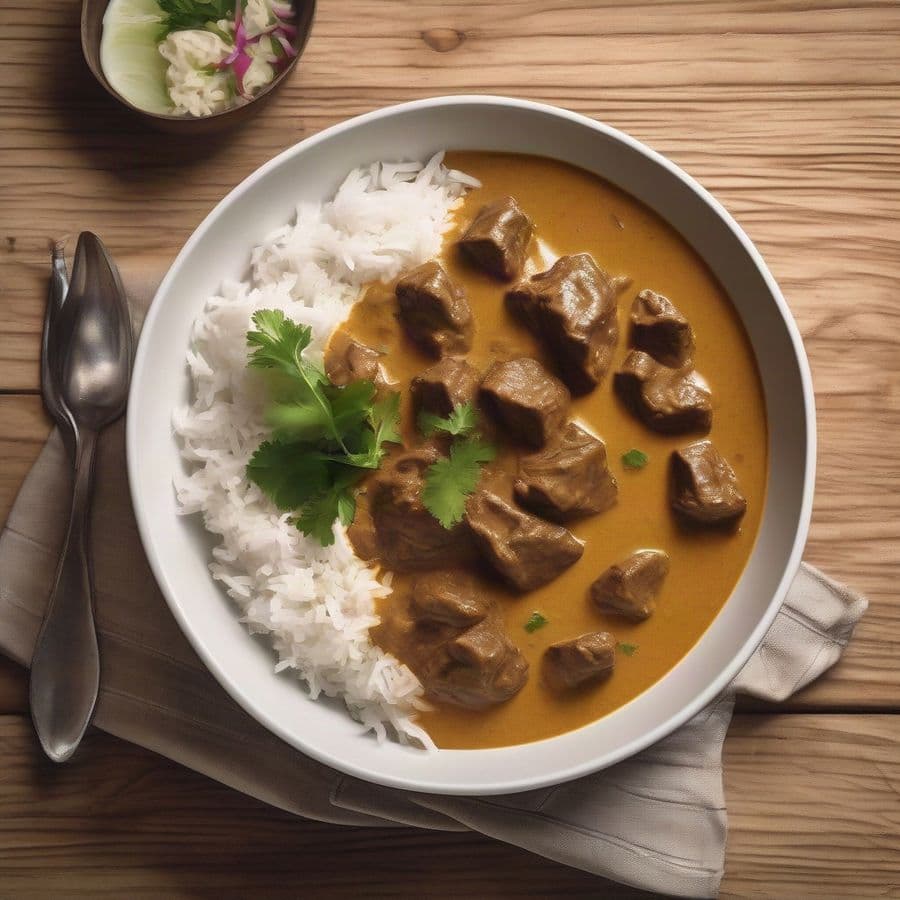Beef Coconut Curry - Indian Pan Flame