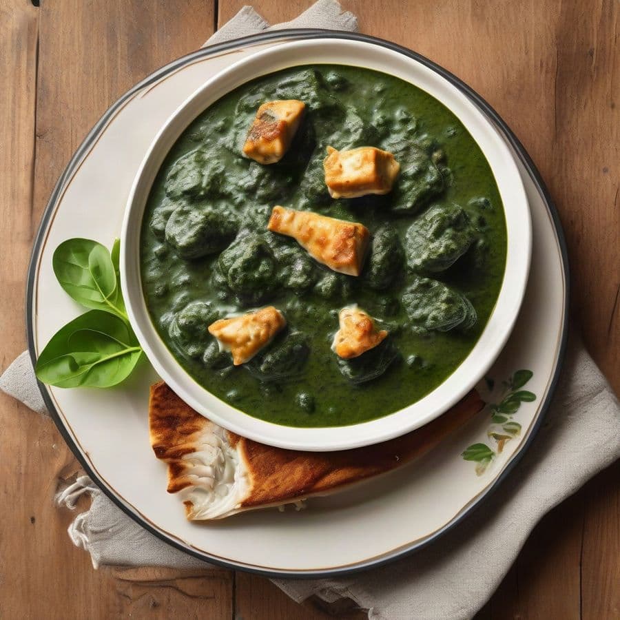 Creamy Spinach Sauce with Fish